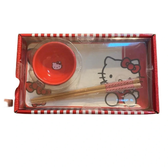Sanrio Hello Kitty Sushi Plate Set - Picture 1 of 4